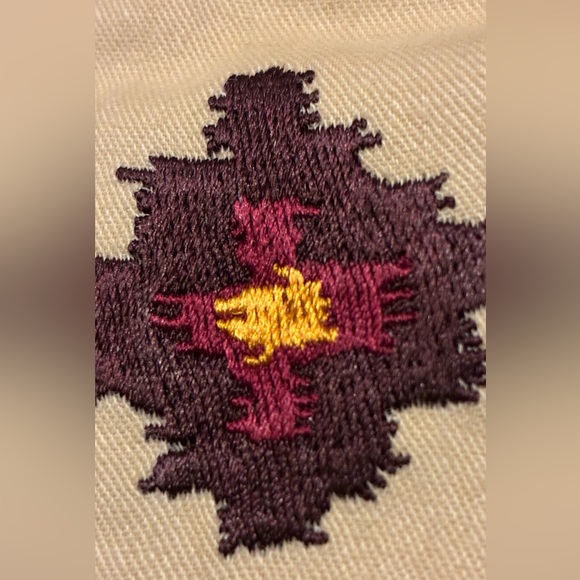 WESTERN WEAR WRANGLER Beige and Multicolor Patterned Button-Up Shirt - Picture 13 of 13